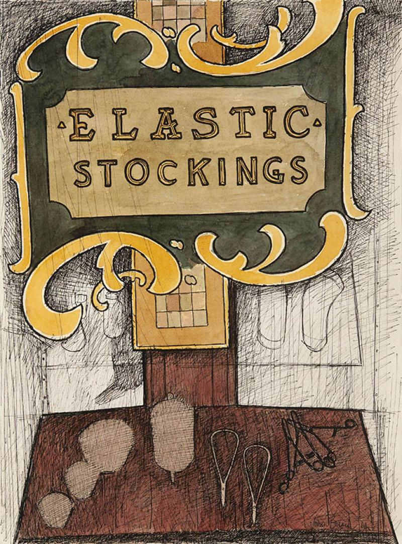 JOHN BRACK - Study for 'Elastic Stockings'