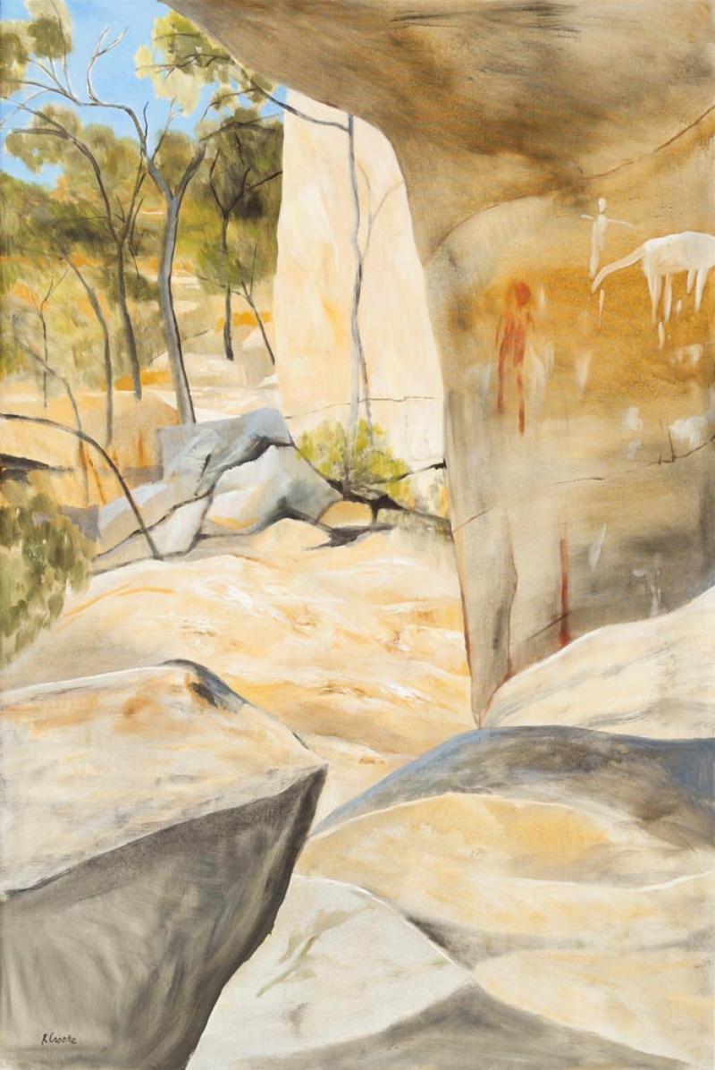 Ray Crooke - Aboriginal Cave Painting, North Queensland