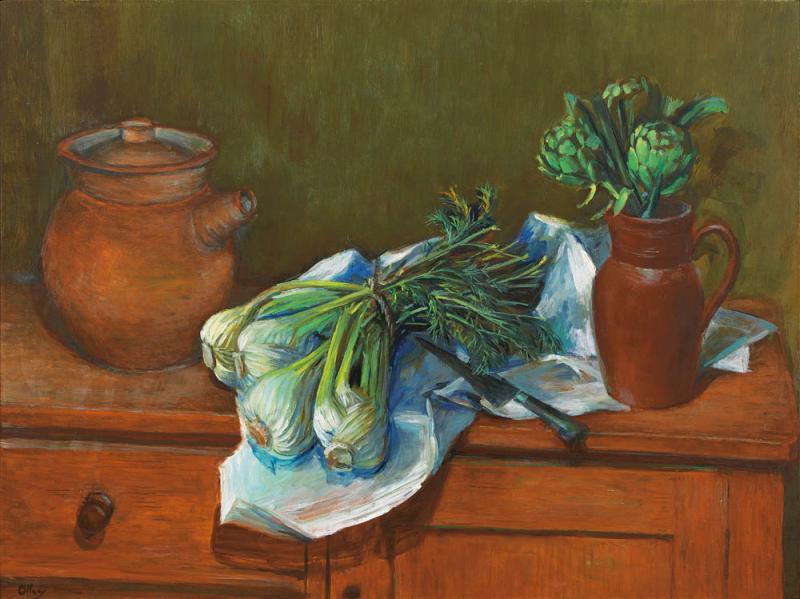 Margaret Olley - Artichokes and Fennel