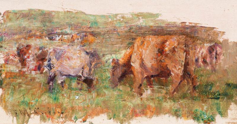 Frederick Mccubbin - Grazing Cows