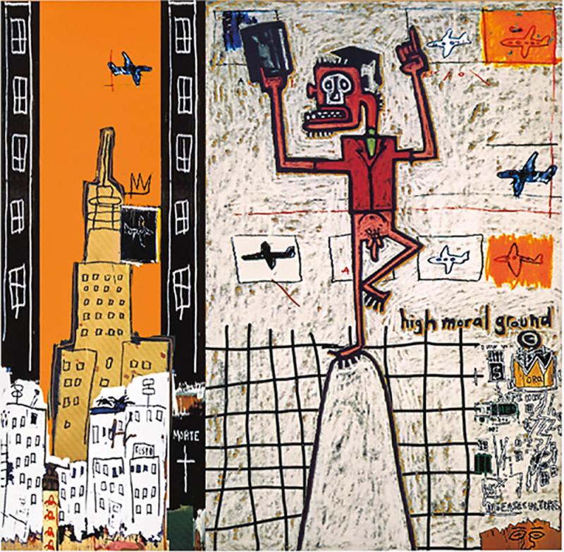 Gordon Bennett - Notes to Basquiat series (i) Animism (ii) Big Shoes (iii) High Moral Ground (iv) Prayer (v) Primal