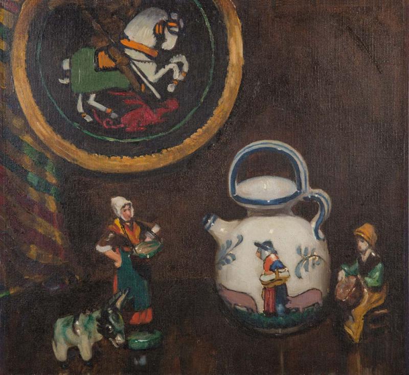 Dora Wilson - Untitled (Porcelain Figures and Teapot)