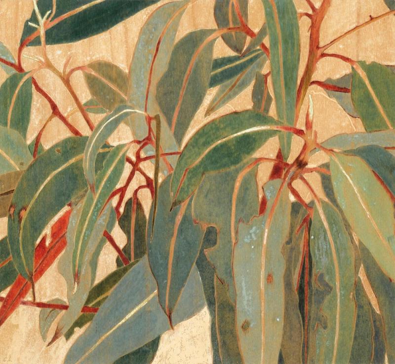 Cressida Campbell - Gum Leaves, detail