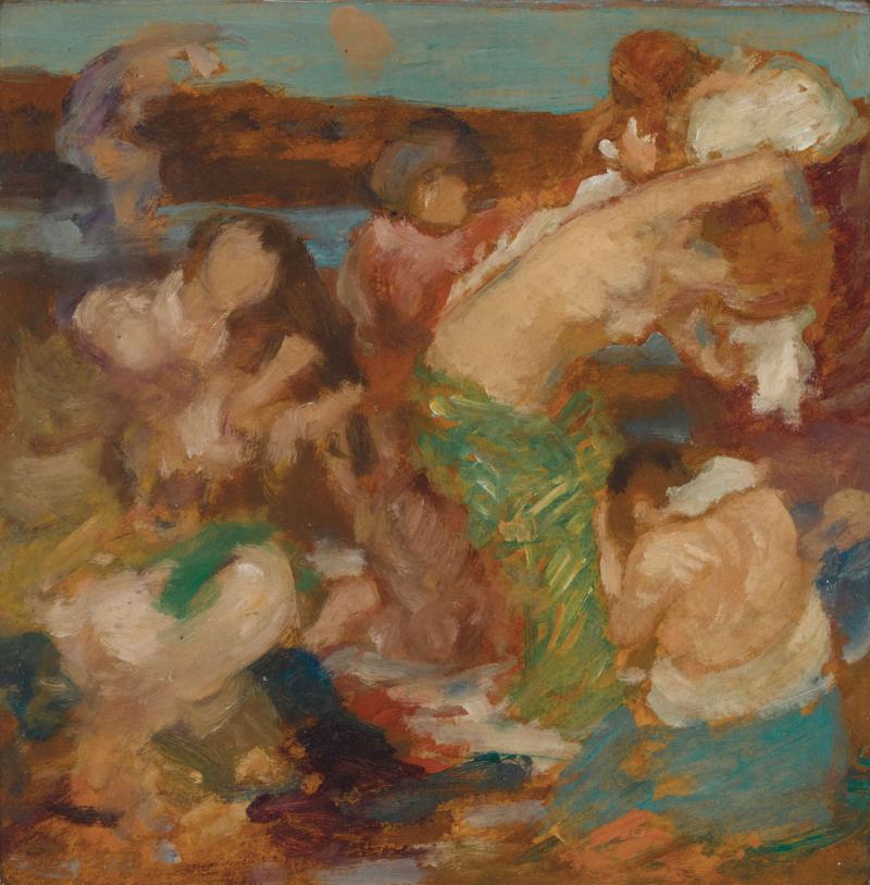 Rupert Bunny - Study for On the Seaweed II (Study for Sur le Tapis de Varech)