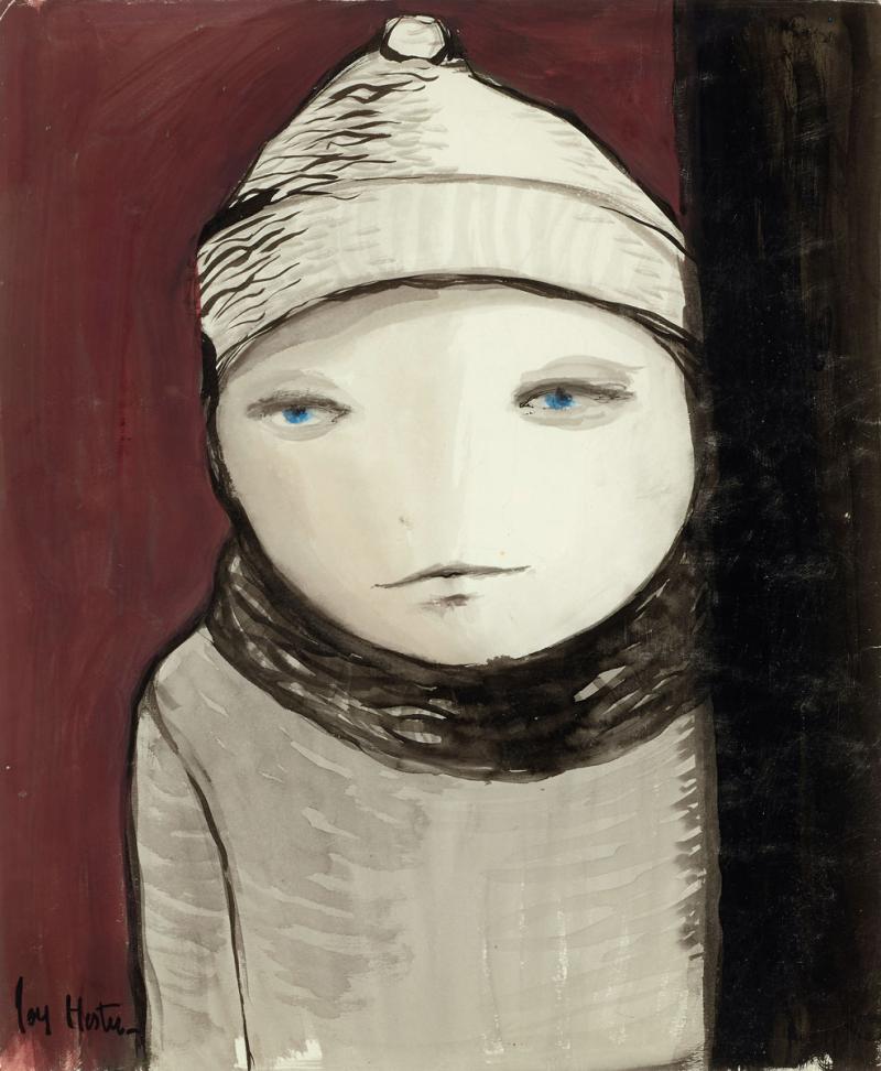 Joy Hester - Untitled (Child with Hat and Scarf)