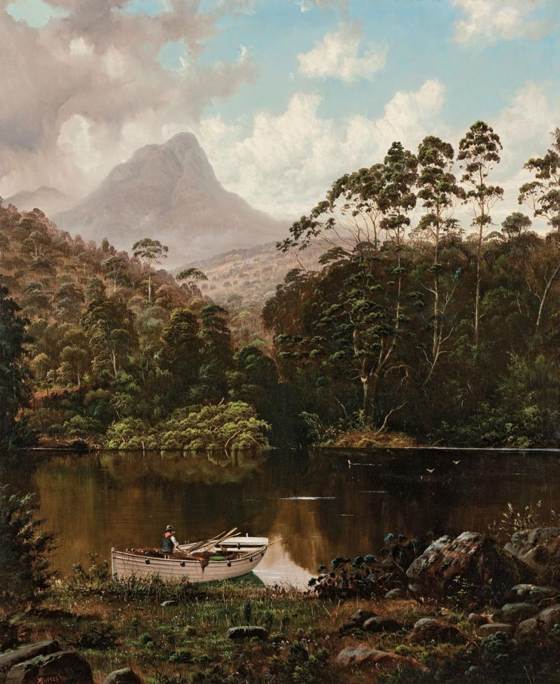 Haughton Forrest - Mount Ida from Fisherman's Camp, Lake St Clair, Tasmania