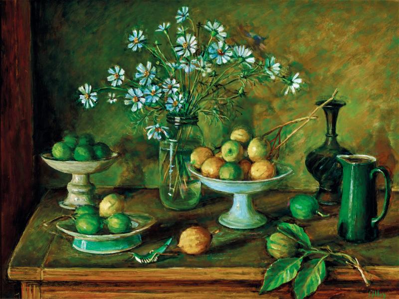 Margaret Olley - Cosmos and Limes