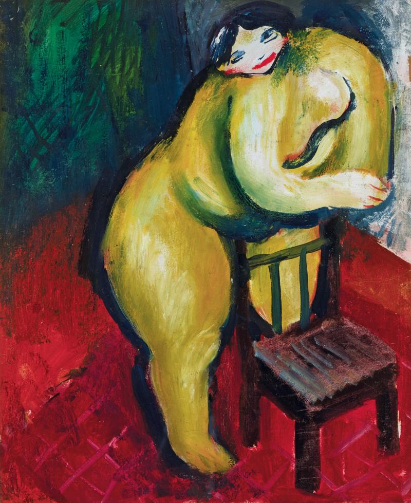 Joy Hester - Nude Leaning on a Chair