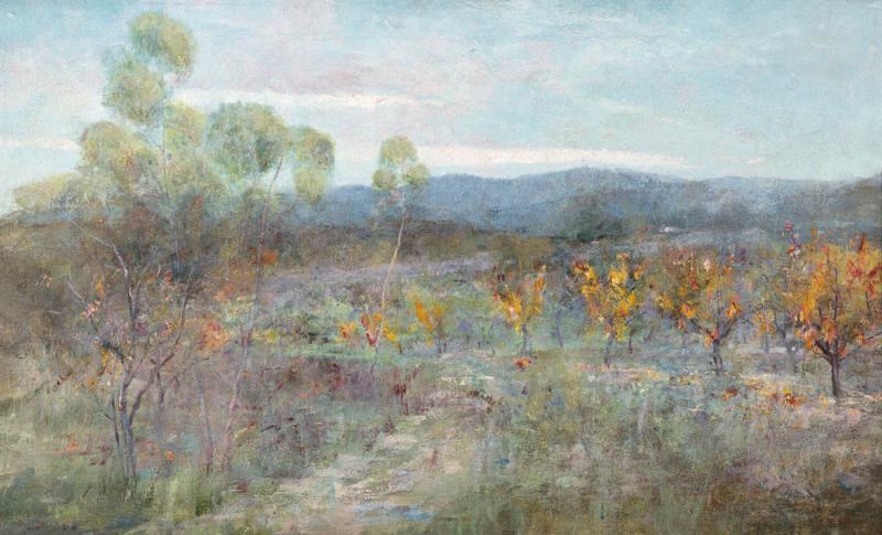 Attributed to CHARLES CONDER - Orchard at Richmond