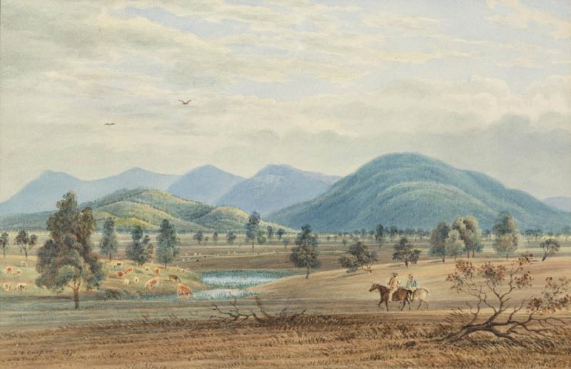 DUNCAN ELPHINSTONE COOPER - Mount Cole and the Pyrenees, Victoria (near Challicum and Glenmona)