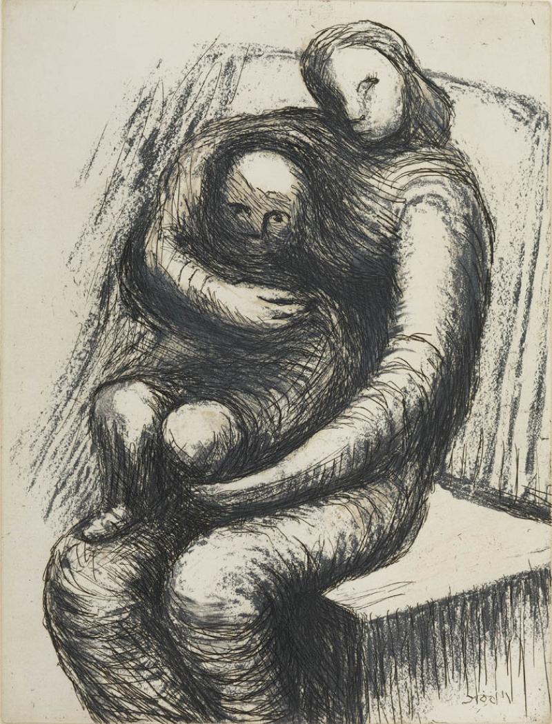 HENRY MOORE - Mother & Child XI