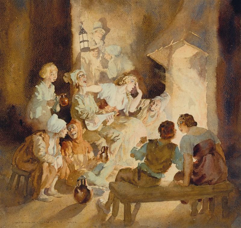 NORMAN LINDSAY - Untitled (Thieves Kitchen)