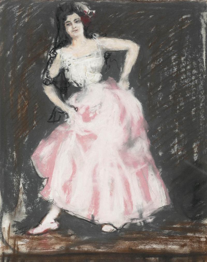 Attributed to CHARLES CONDER - The Spanish Dancer