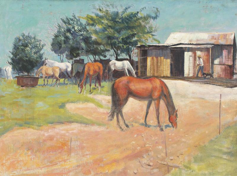 JOHN SANTRY - Untitled (Horses)