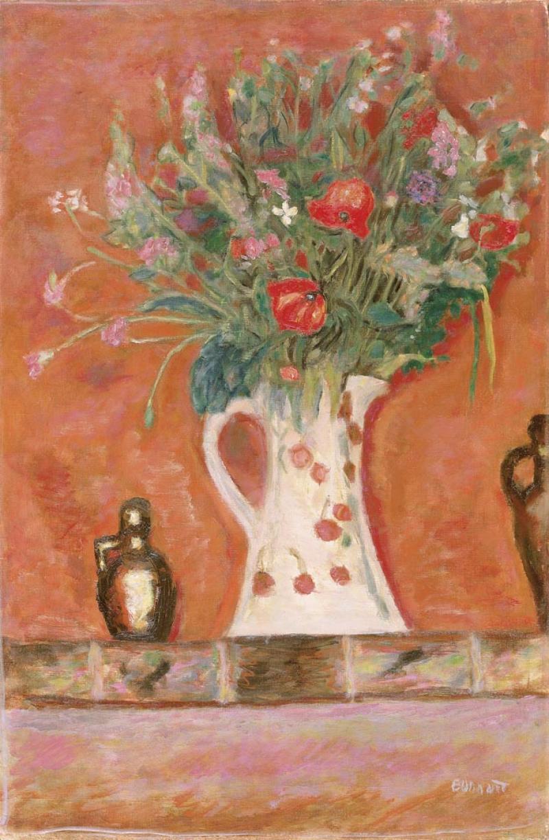 PIERRE BONNARD - Bouquet de cheminee (also known as Fleurs sur une cheminee)