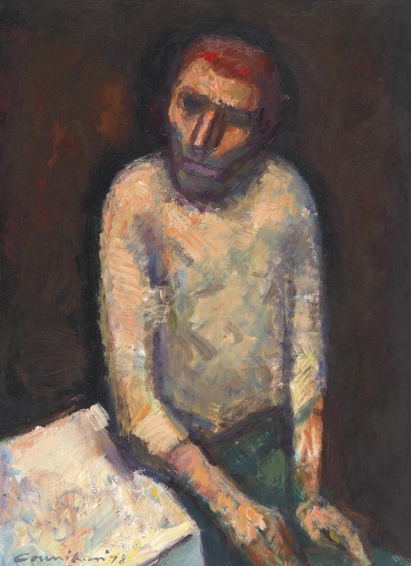 NOEL COUNIHAN - Figure Seated by a Table