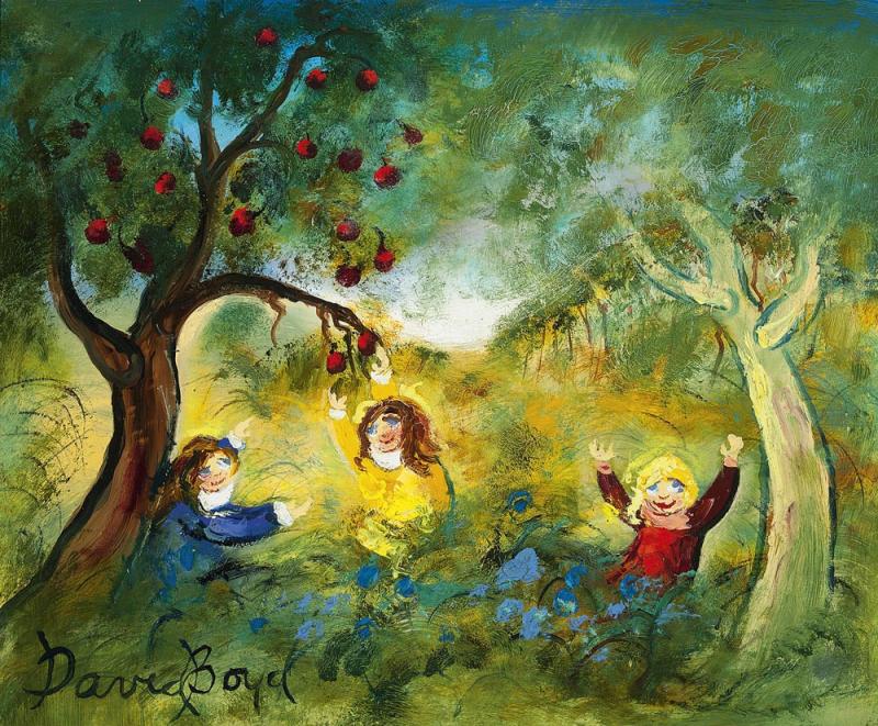 DAVID BOYD - Children by the Orchard