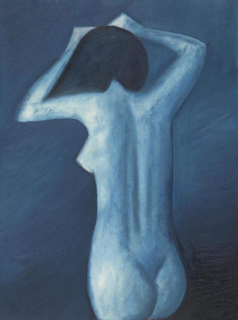 ROBERT DICKERSON - Untitled (Blue Nude)