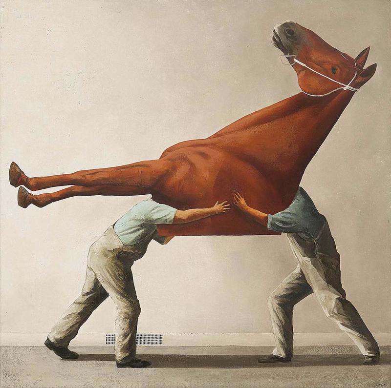 JOHN KELLY - Two Men Carrying Half a Horse