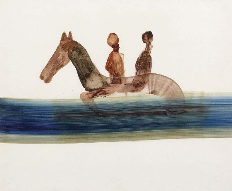 SIDNEY NOLAN - Untitled (Horse and Riders)