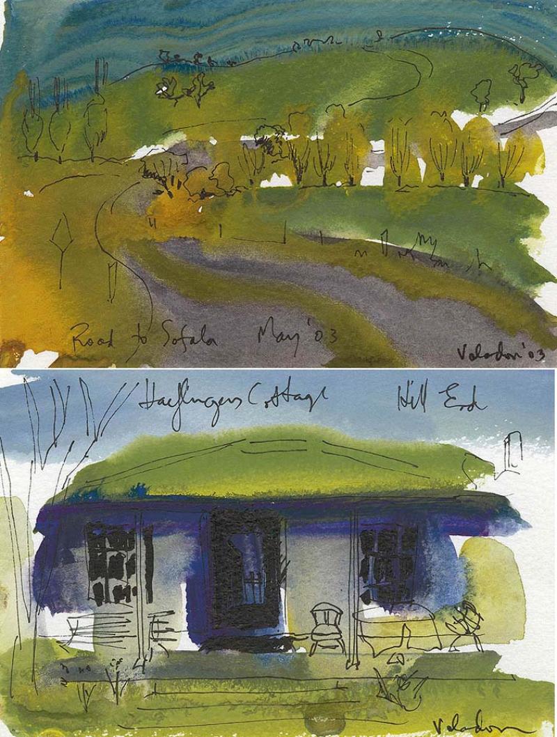 ROSEMARY VALADON - Road to Sofala 2003; Haefliger's Cottage, Hill End
