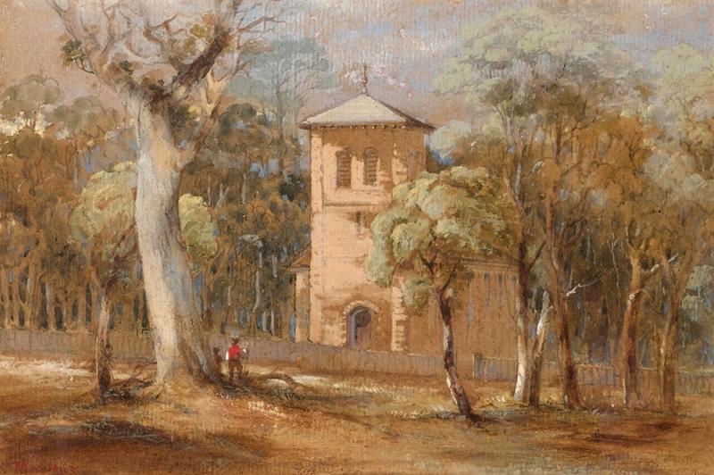 Conrad Martens - St Thomas' Church, North Sydney