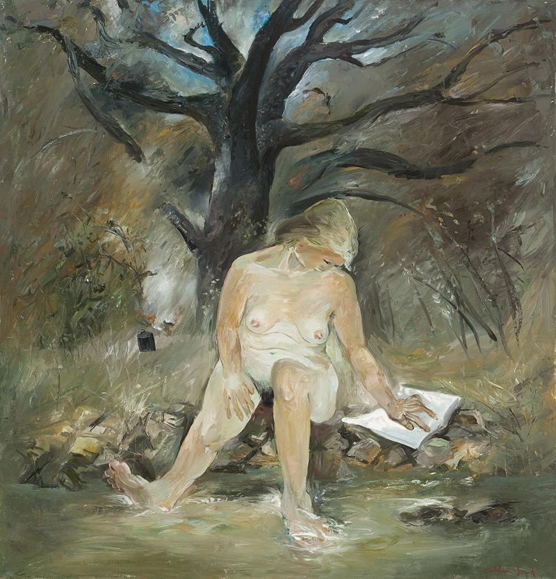Arthur Boyd - Figure by a Creek