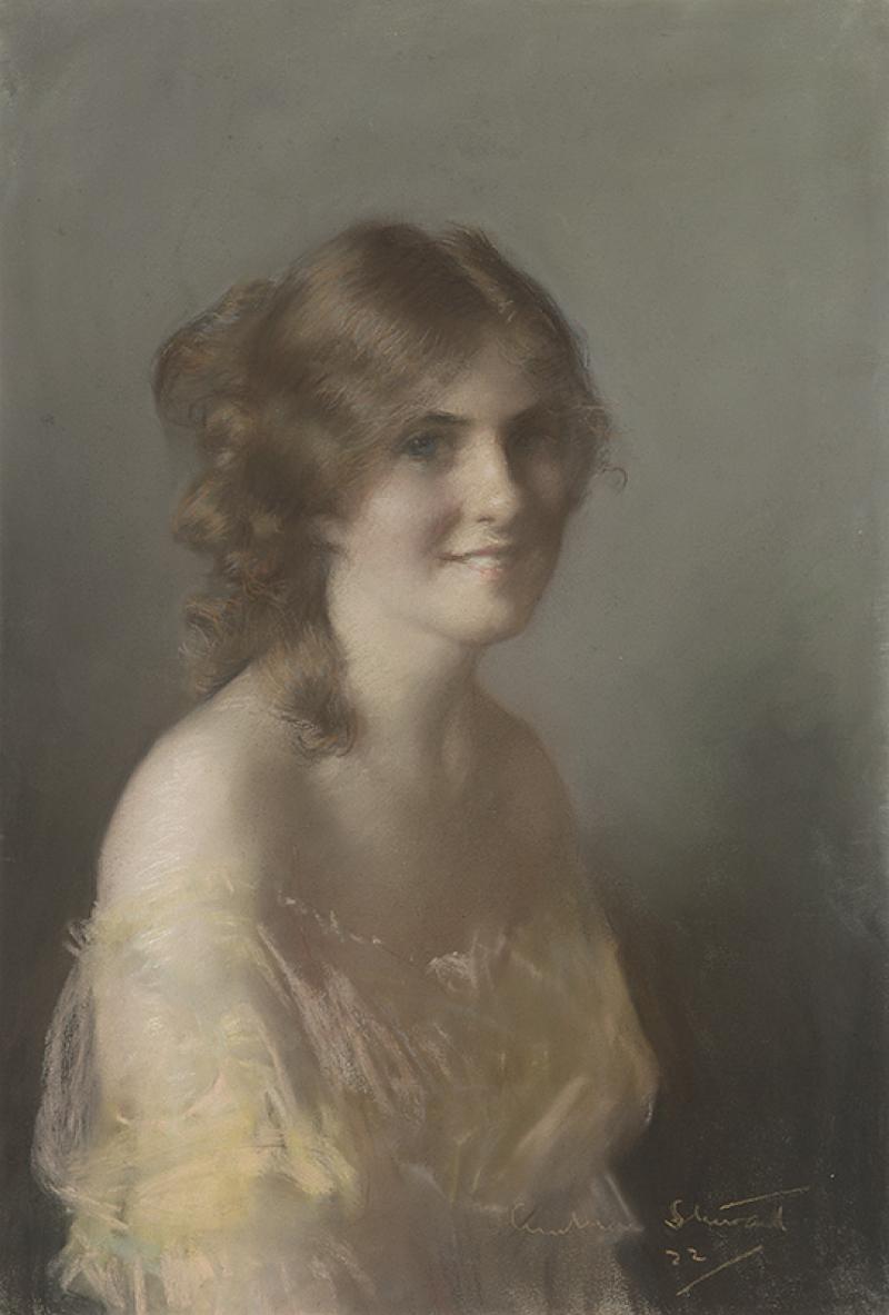 JANET CUMBRAE-STEWART - Portrait of a Young Lady