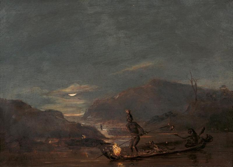 Thomas Balcombe - Untitled (Aborigines Fishing by Torchlight)