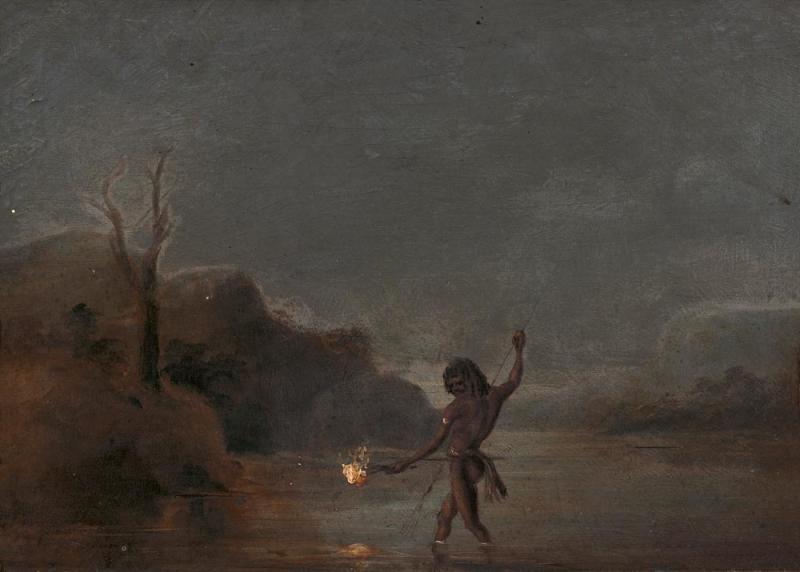 Thomas Balcombe - Untitled (Aborigine Fishing)