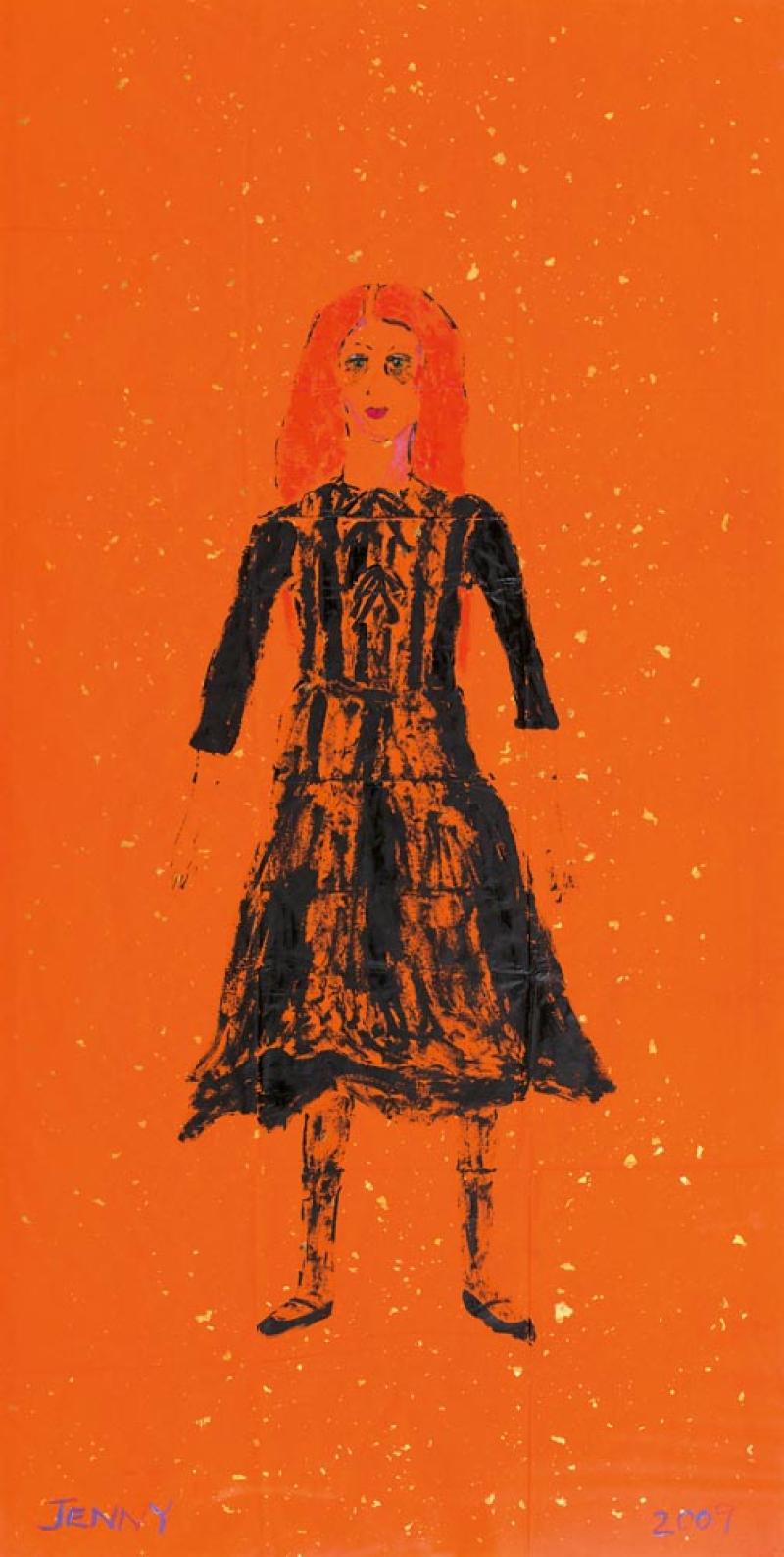 Jenny Watson - Self Portrait in Fendi Dress