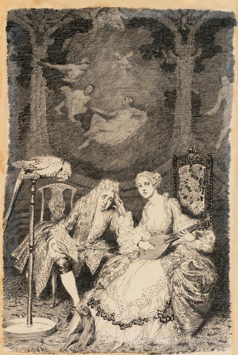 Norman Lindsay - Illustration to Congreve’s Play