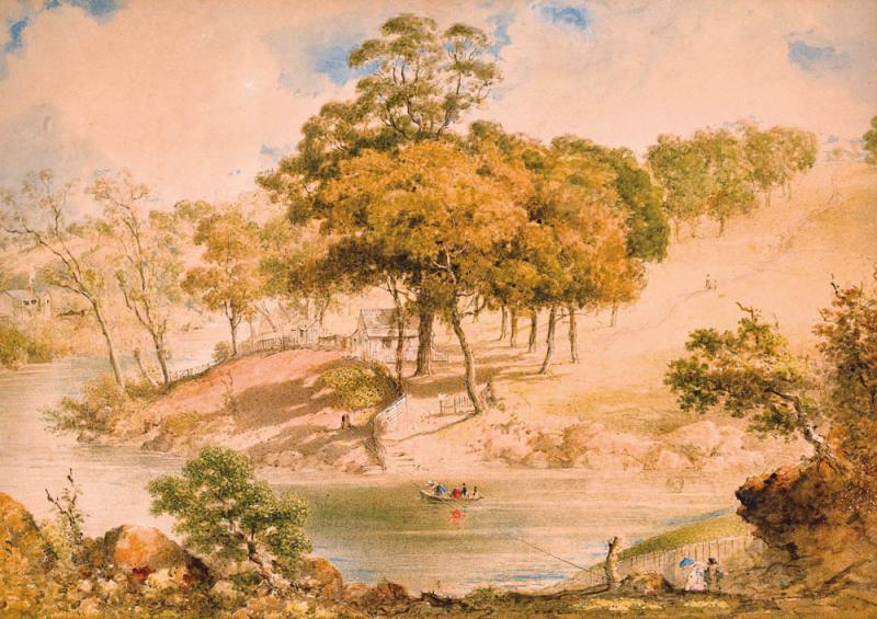 Henry Burn - Ferry on the Yarra at Studley Park