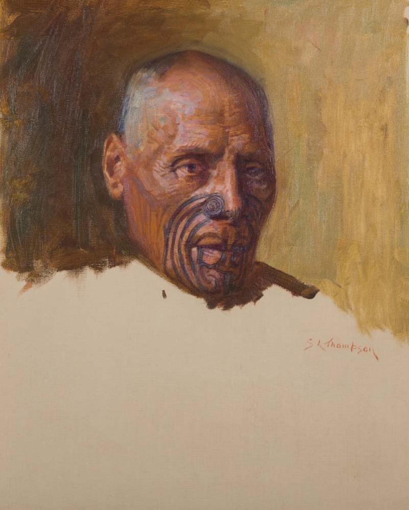 Sydney Lough Thompson - Maori Portrait