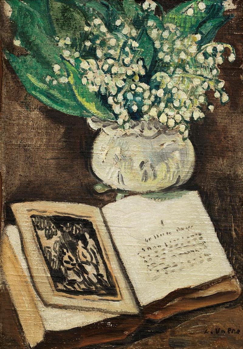 Louis Valtat - Flowers with Book