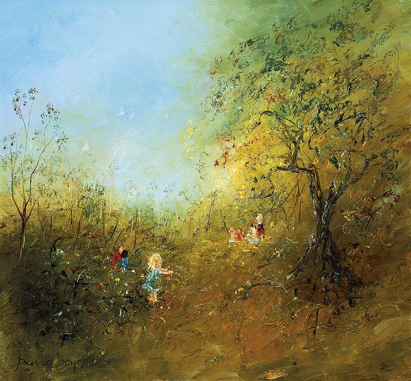 DAVID BOYD - Children Playing in a Landscape