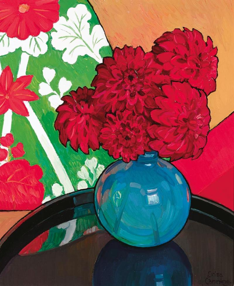 Criss Canning - Red Dahlias