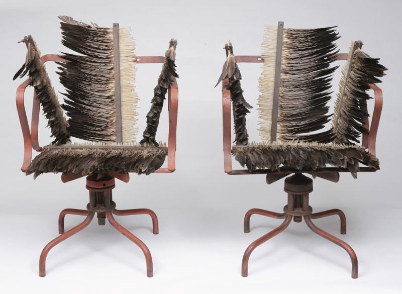 Rosalie Gascoigne - Feathered Chairs
