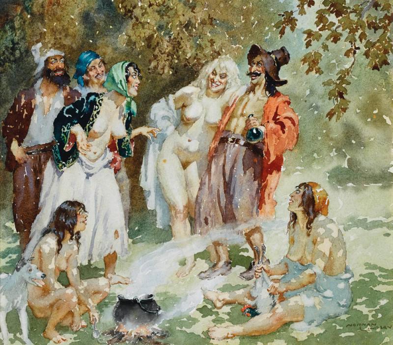Norman Lindsay - Gypsy Laughter