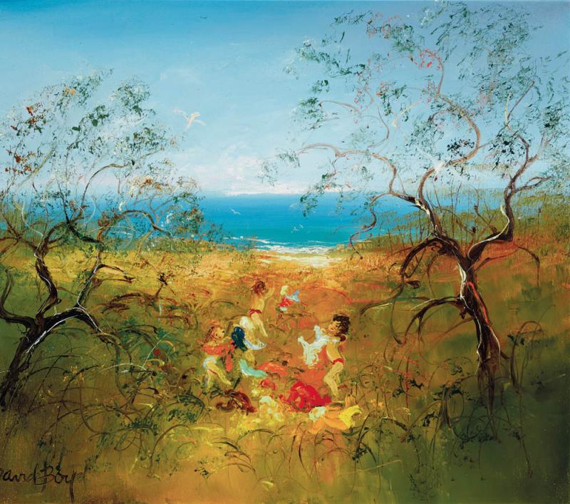 David Boyd - Children Playing by the Sea