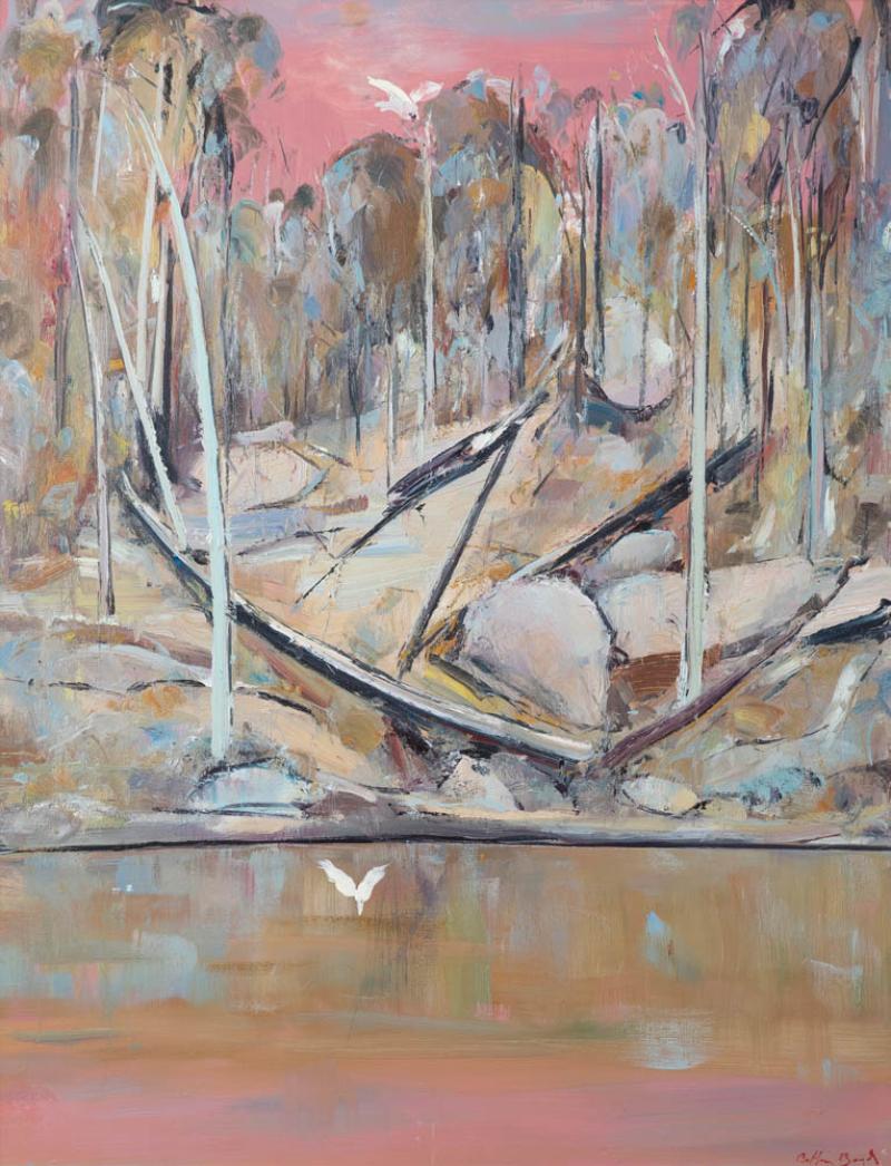 Arthur Boyd - Pink Shoalhaven Landscape