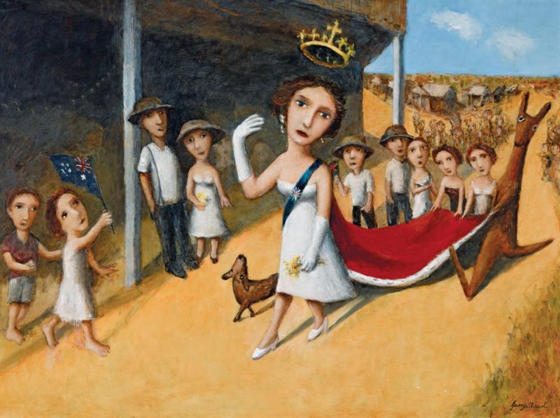Garry Shead - Queen and Royal Procession II