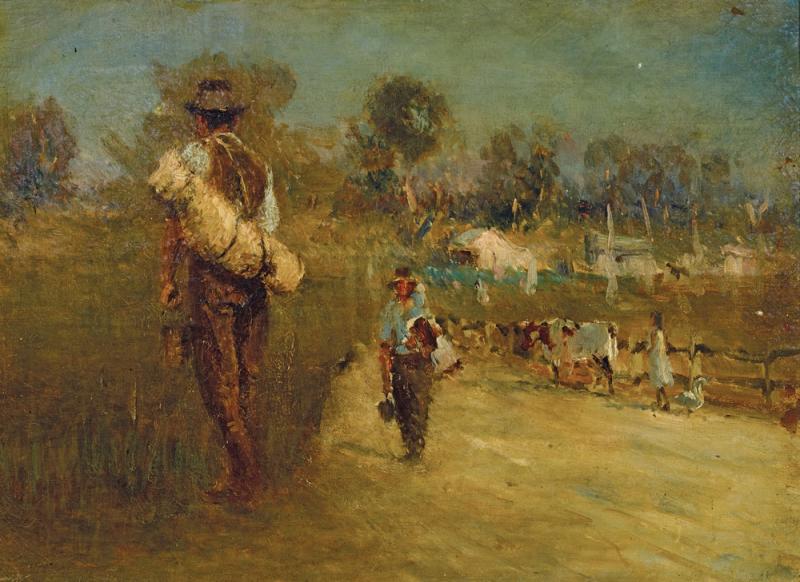 Walter Withers - Sketch on the Plenty River