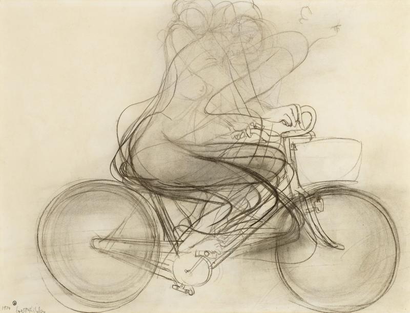 BRETT WHITELEY - Girl on a Bike