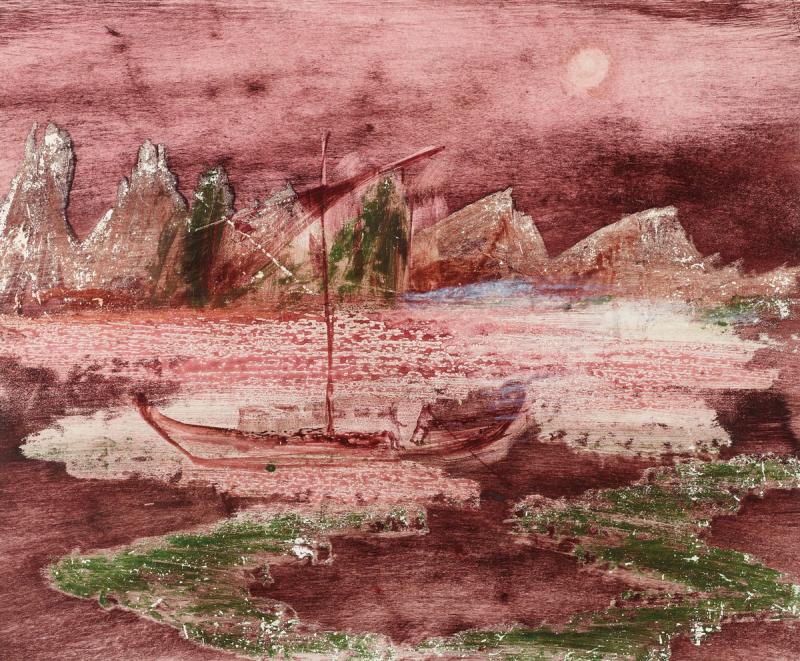Sidney Nolan - Landscape with Boat
