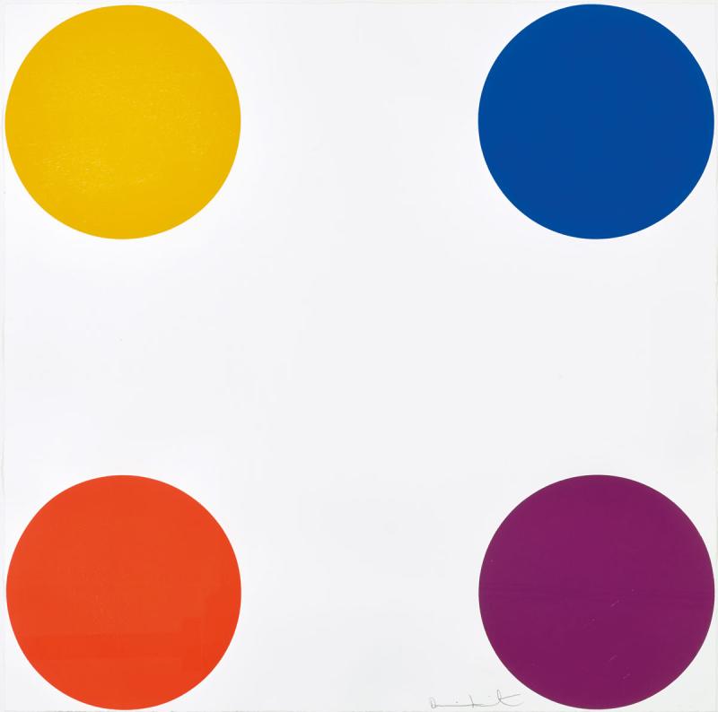 Damien Hirst - Norleucine (from 12 Woodcut Spots)