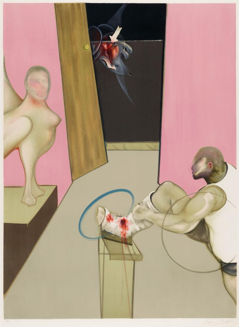 Francis Bacon - Oedipus and the Sphinx after Ingres
