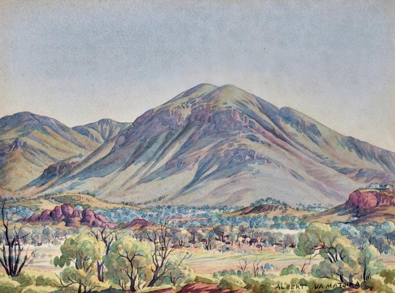 Albert Namatjira - Blue Ranges