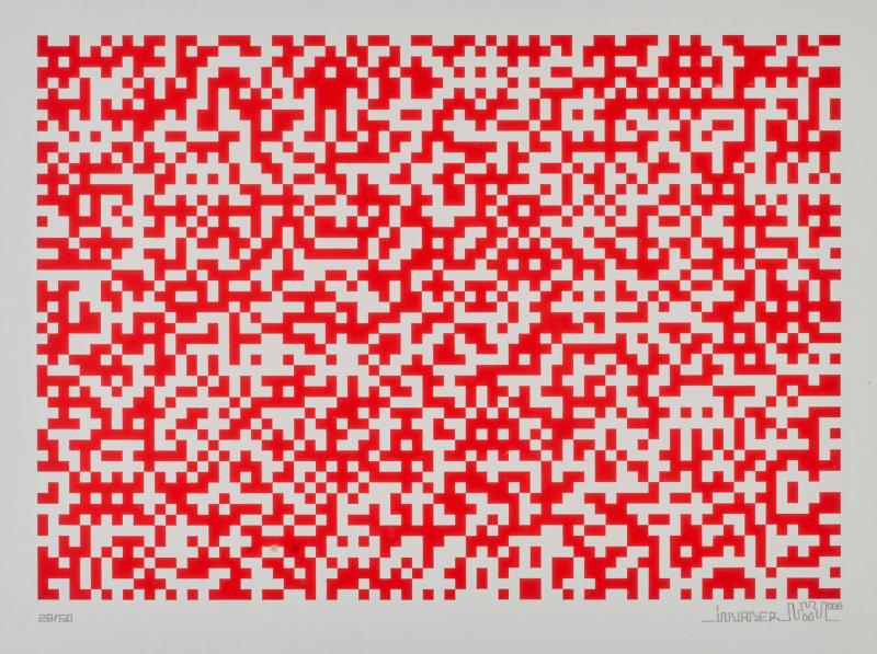 Invader - Binary Code (Red)