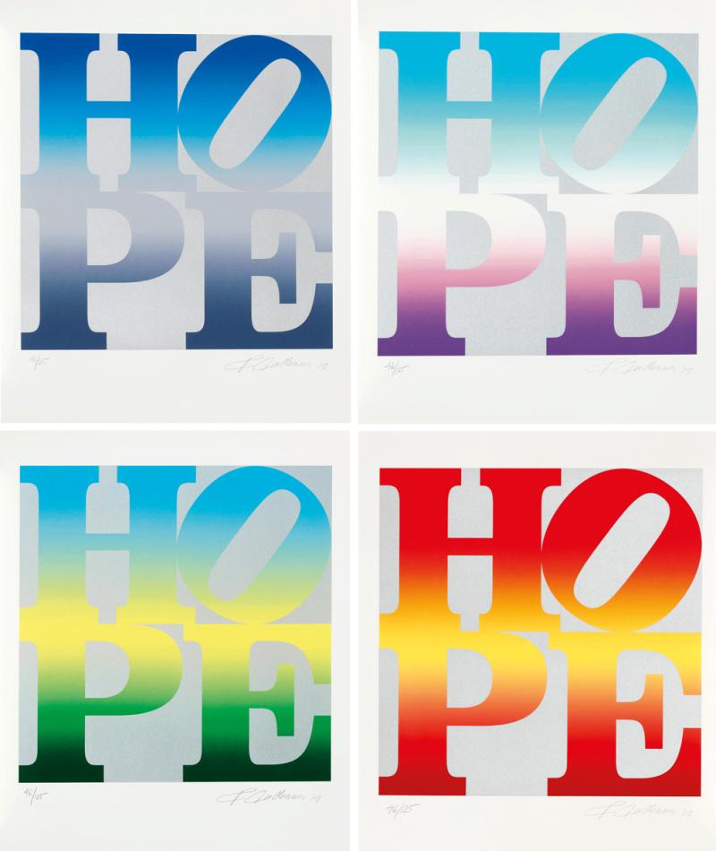 Robert Indiana - Four Seasons of Hope (Silver)